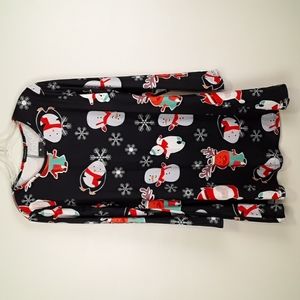 Christmas Holiday Party  Mini Dress Size Medium Silky Soft Long Sleeve Pullover‎